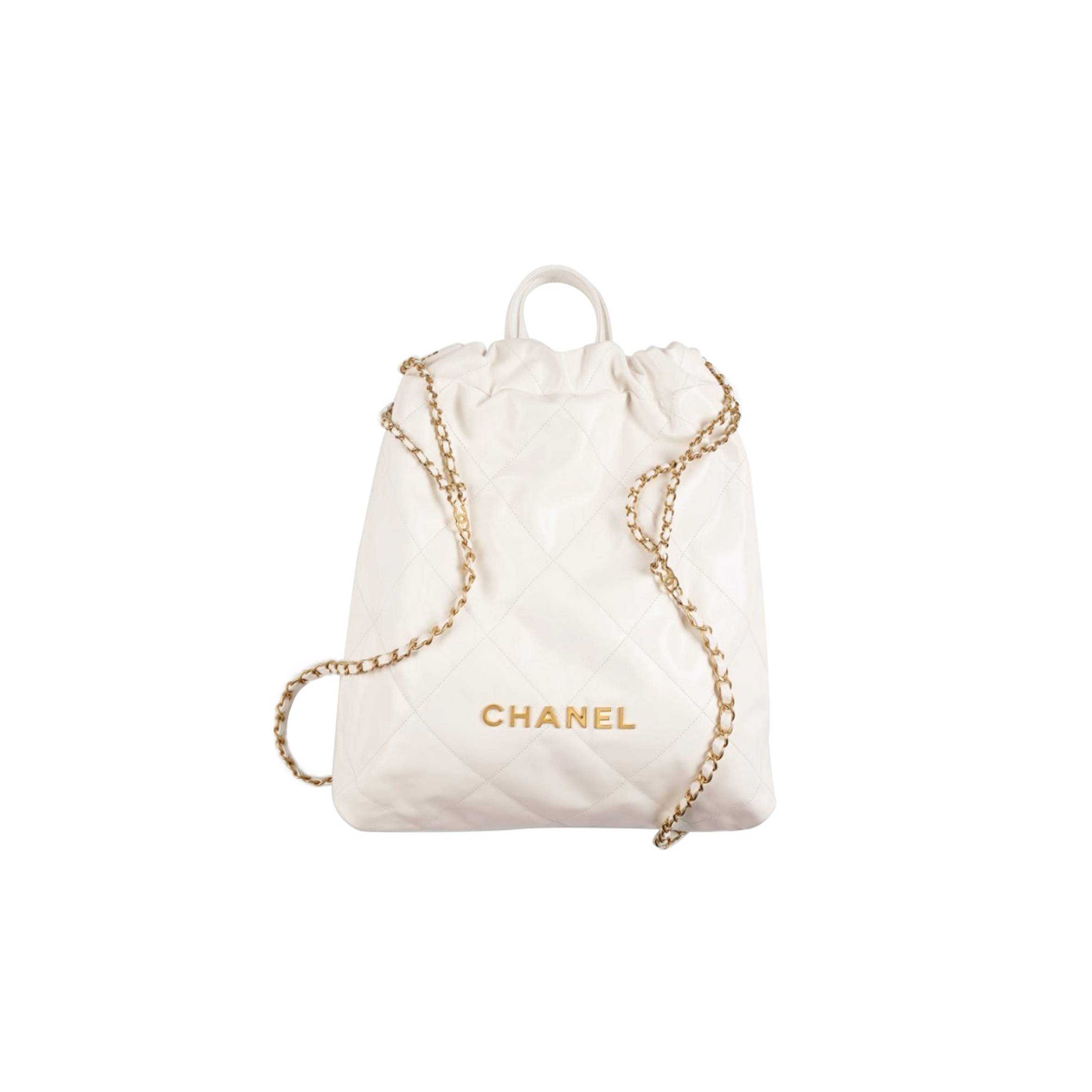 Ch*el 22 backpack gold hardware as3313 b08037 10601 (48*45*10cm)